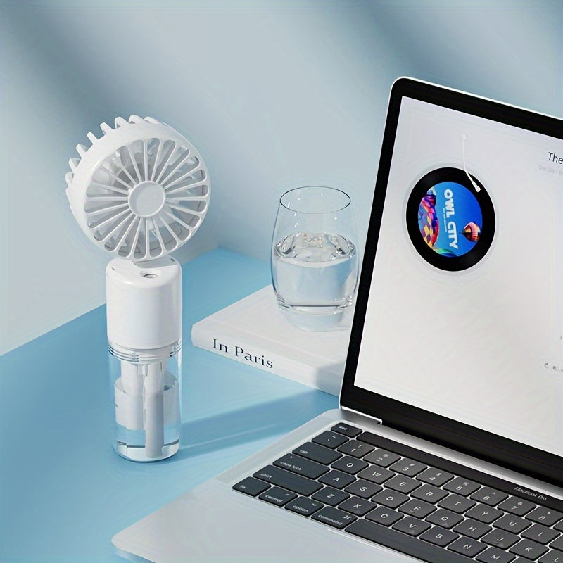 Portable USB Fan with Rechargeable Battery and Wearable Design