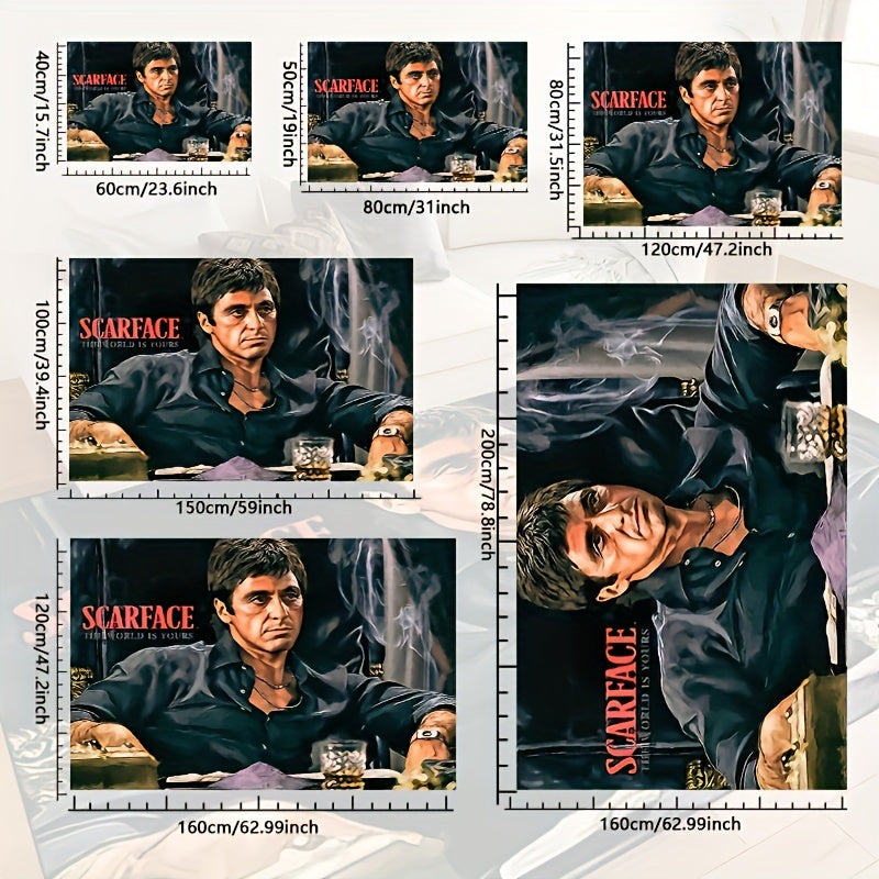 Нескользящий водонепроницаемый коврик для входа, гостиной, спальни, на улице, в саду, синий, 70x50 дюймов