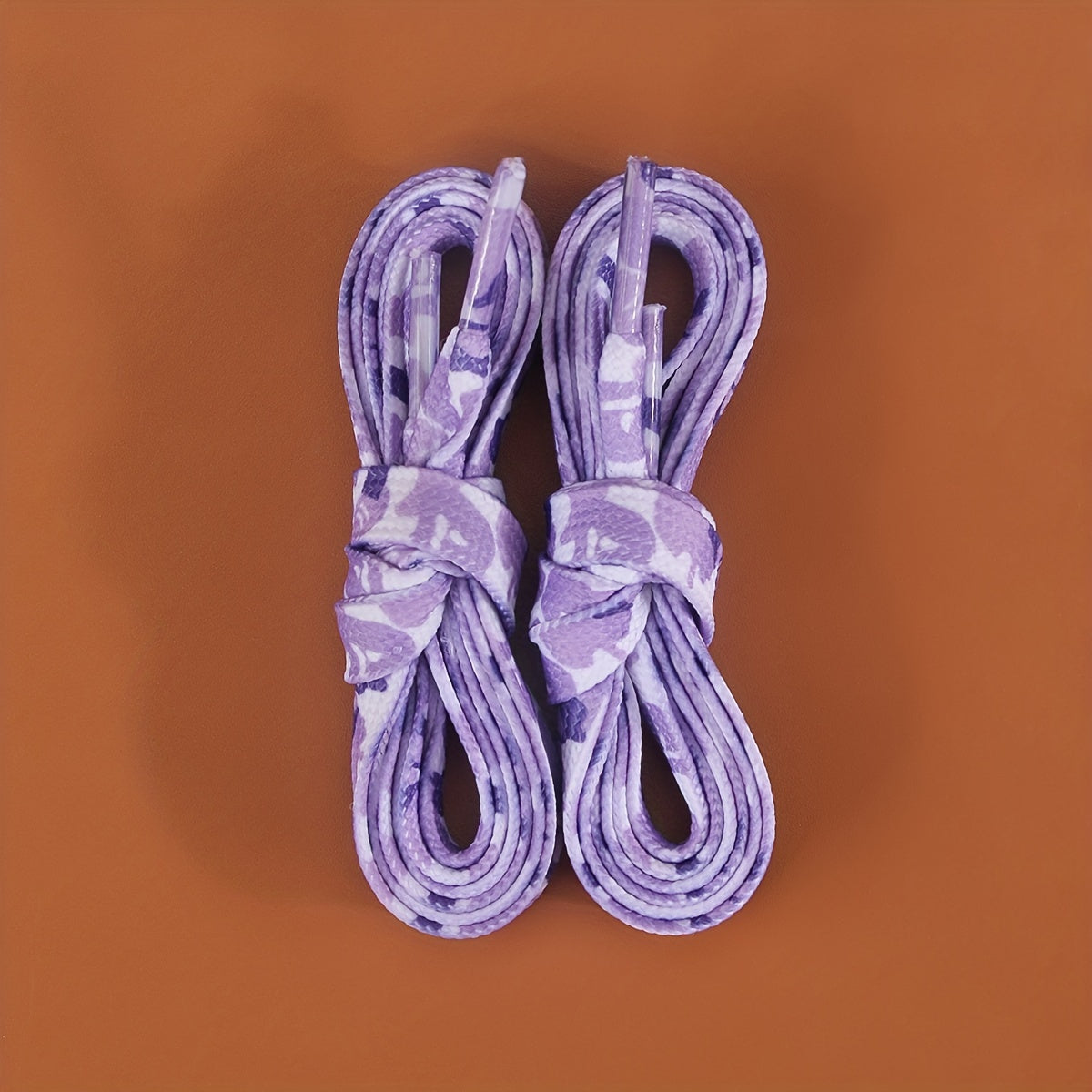 Unisex Camouflage Printed Shoelaces Durable Polyester for Sneakers and Canvas Shoes