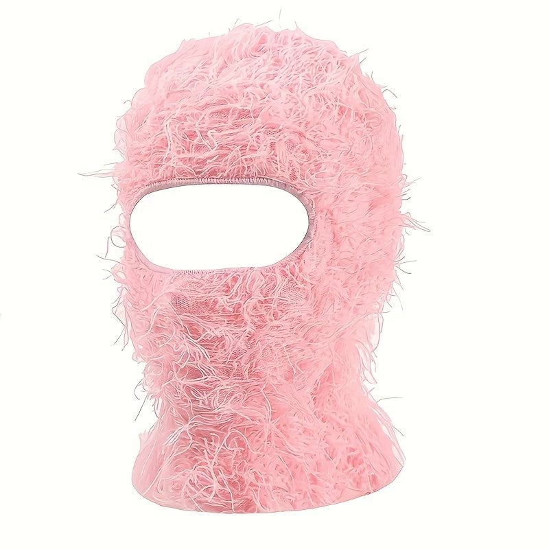 Unisex Tie-Dye Acrylic Knit Face Mask Balaclava Ski Windproof Cap Breathable and Insulating