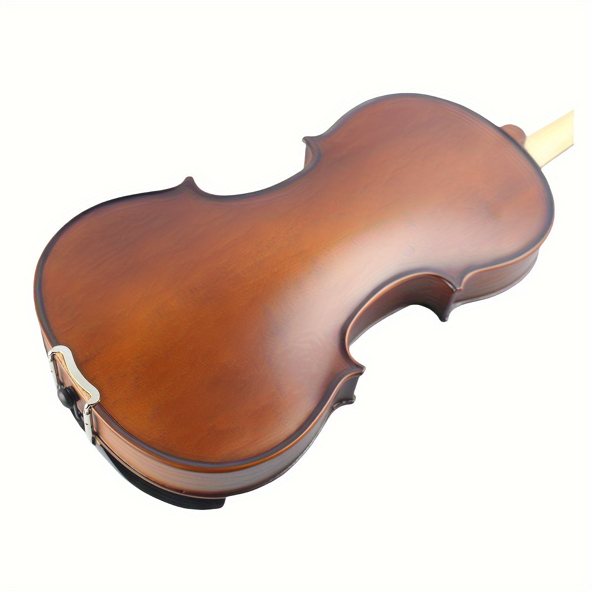 4/4 Solid Maple Violin for Beginners and Professionals with UV Coating Ebony Knobs Carbon Fiber Tailpiece and Triangle Case