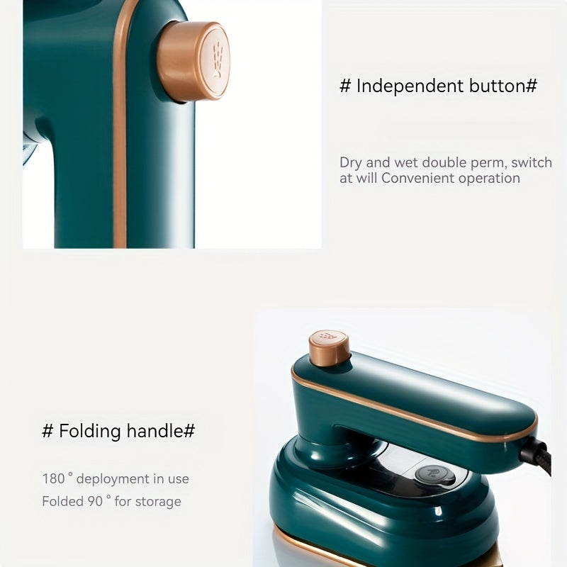 Uyda, sayohatda va talabalar yotoqxonasida foydalanish uchun ideal bo'lgan ixcham va portativ dazmol. Tez qizish, quruq va nam dazmol qilish imkoniyatlari va oson saqlash uchun 180° egiluvchan dizayn xususiyatlariga ega.