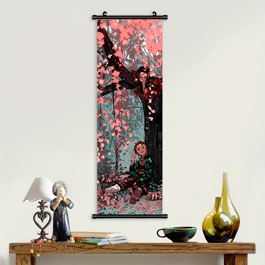 Plastic Canvas Wall Art Featuring Slayer Anime Cartoon Poster for Home Office Bar Decor