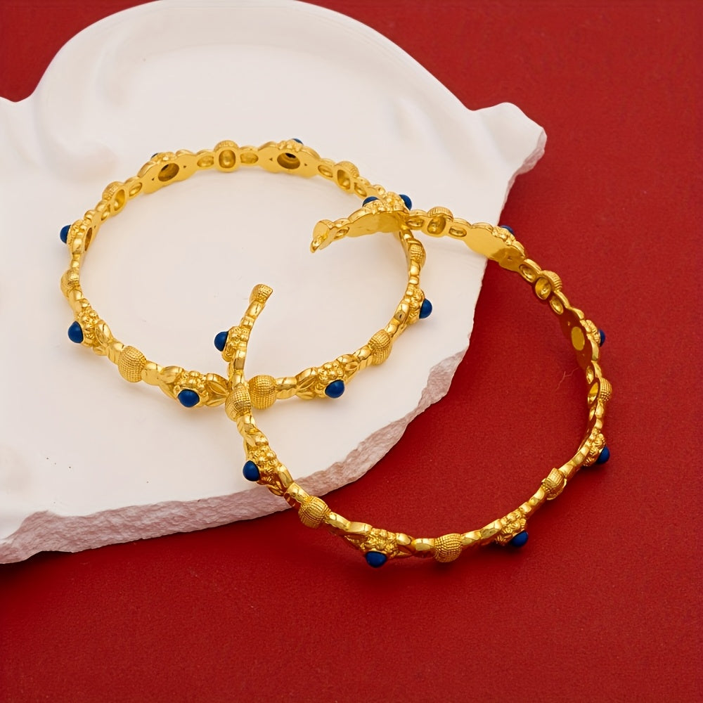 Women's Gold Open-Ended Bracelets for Festival Gift and Fashion Statement
