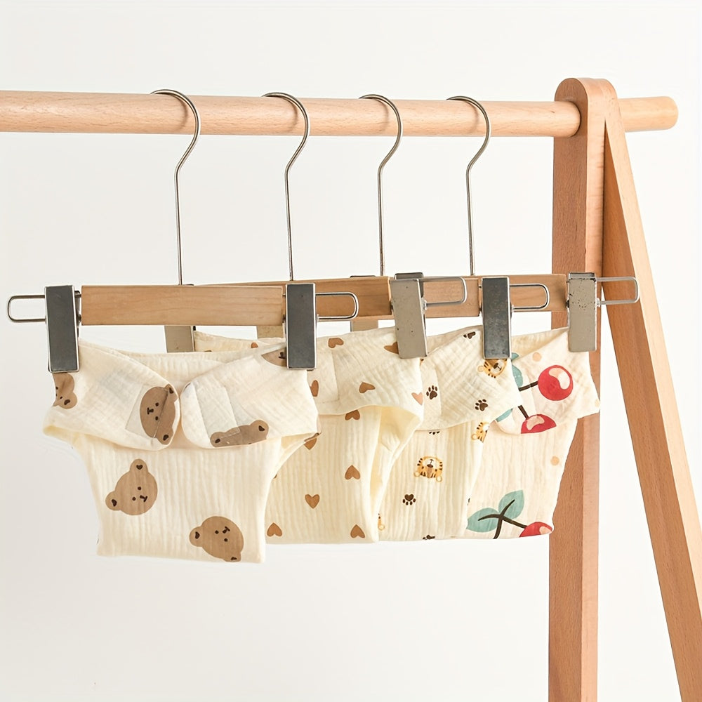 Pañales de entrenamiento de gasa reutilizables suaves para niños con diseños de dibujos animados