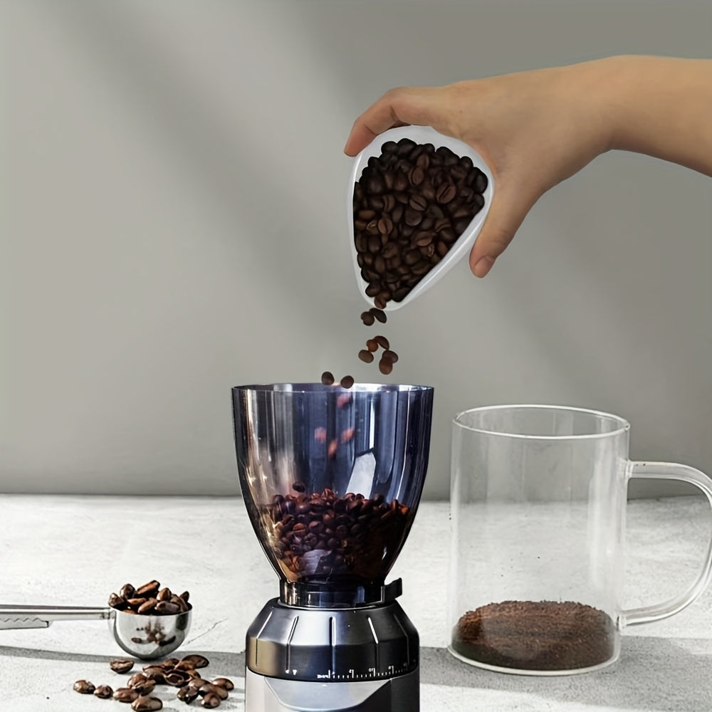 Kofe aksessuarlar to'plami: keramika dozaj kubogi, sprej shisha, aralashtirish qoshiq, qora yoki oq variantlar