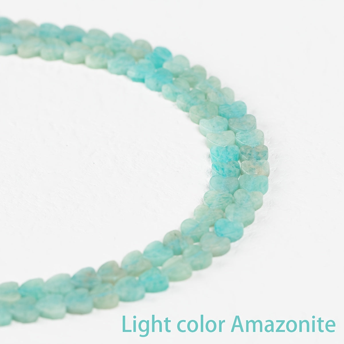 Juego de 20 cuentas de piedra natural con forma de corazón multicolor 6x2mm para hacer joyería