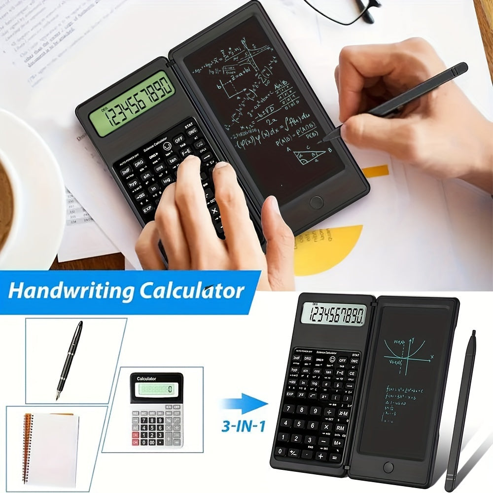 Scientific Calculator with Large Screen and Notepad for Students from Middle School to College