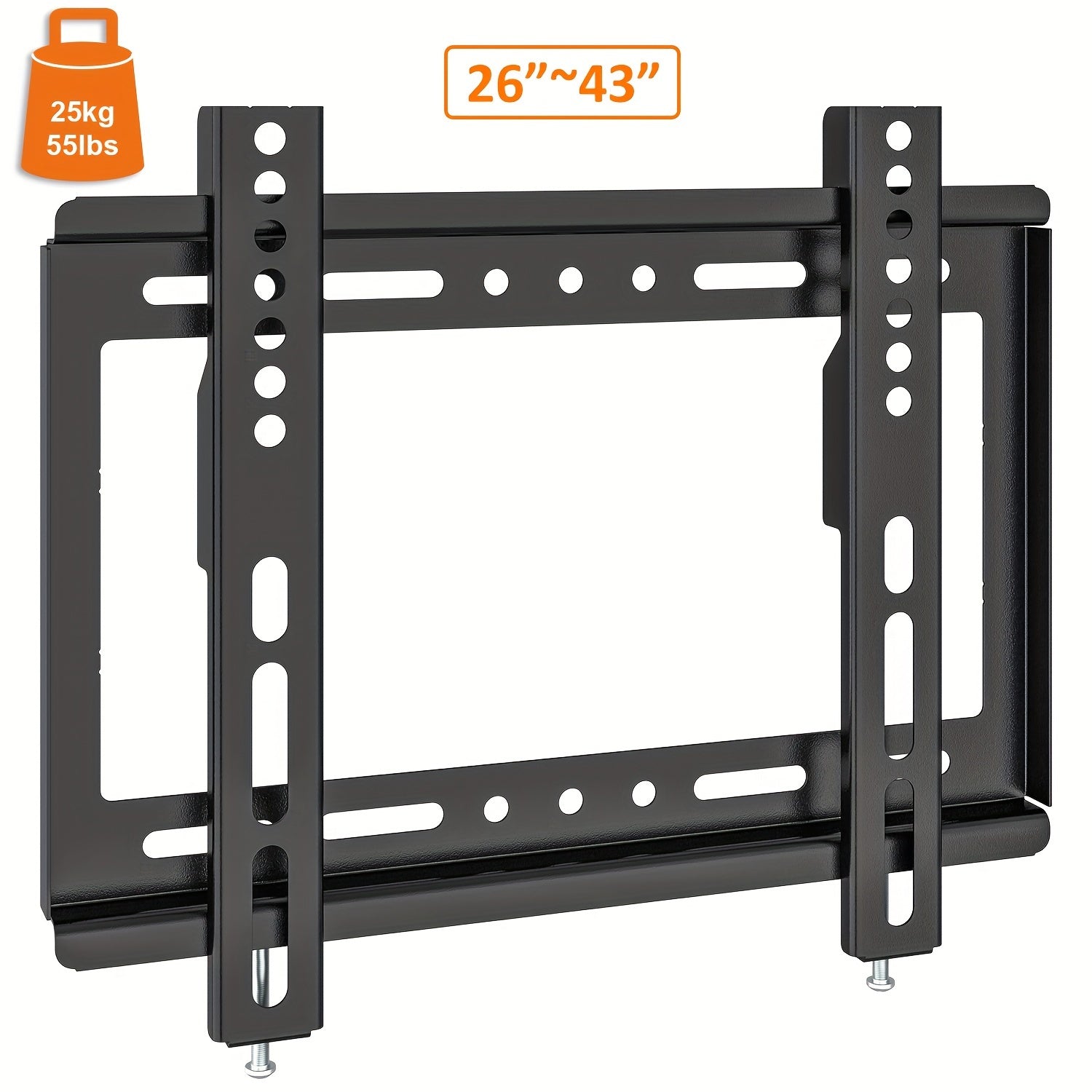 Universal TV Wall Mount for 66-109cm Flat Screen Monitors Black