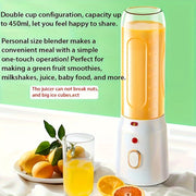 Portable Rechargeable Juicer Cup for Travel and Home with Double Cup Option