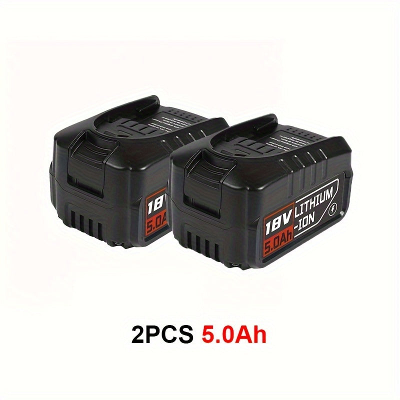 18V 5.0Ah Lithium-Ion Rechargeable Battery for Power Tools Compatible with Bosch and Gardena