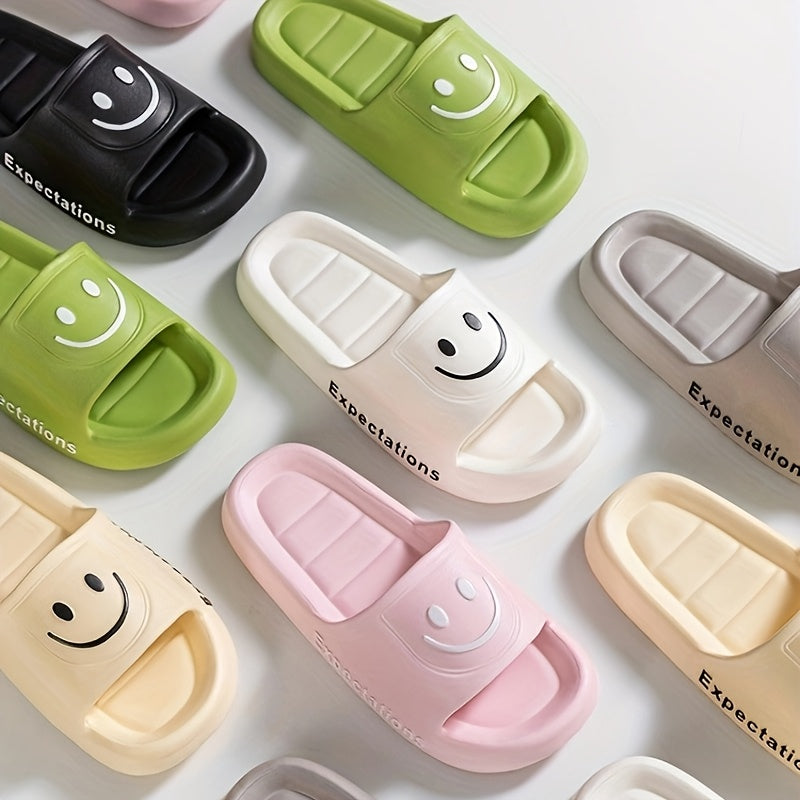 Pantuflas de interior para mujeres y hombres, de color sólido, casual, antideslizantes, de EVA, cómodas para todas las estaciones