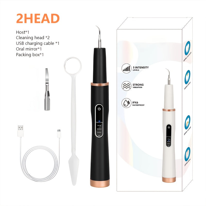 Kit de limpieza dental con luz, removedor de placa recargable por USB