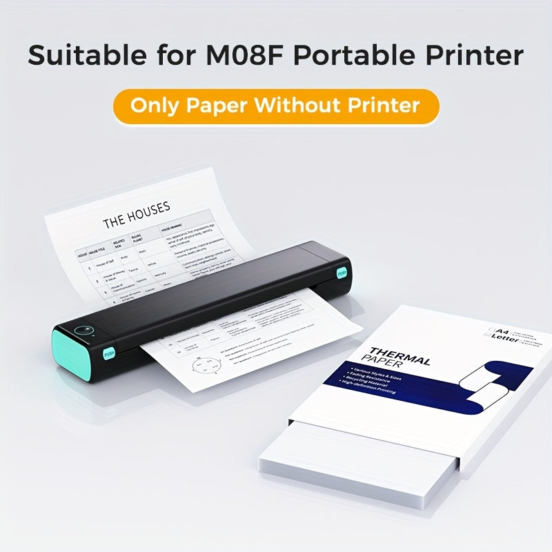 100 шт. термобумаги формата A4 21,01x29,69 см матовая перерабатываемая для портативного принтера