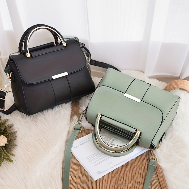 Ayollar uchun uslubiy krossbody xabarchi sumkasi, olib tashlanadigan tasma, magnit yopish va katta sig‘imga ega.