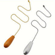 Set of 5 Wooden Ceiling Fan Pull Chain Extenders for Light and Fan