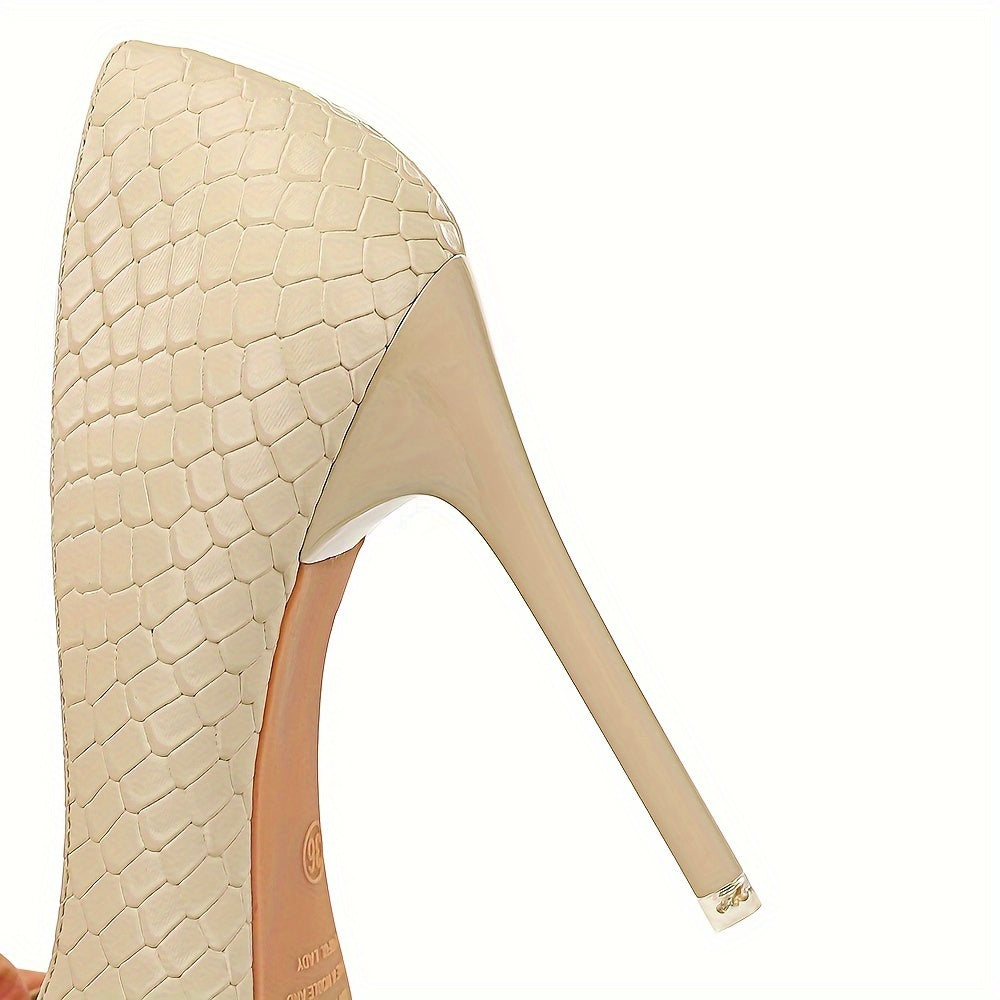 Women's Solid Color Point Toe Stiletto Heels for Dress or Party