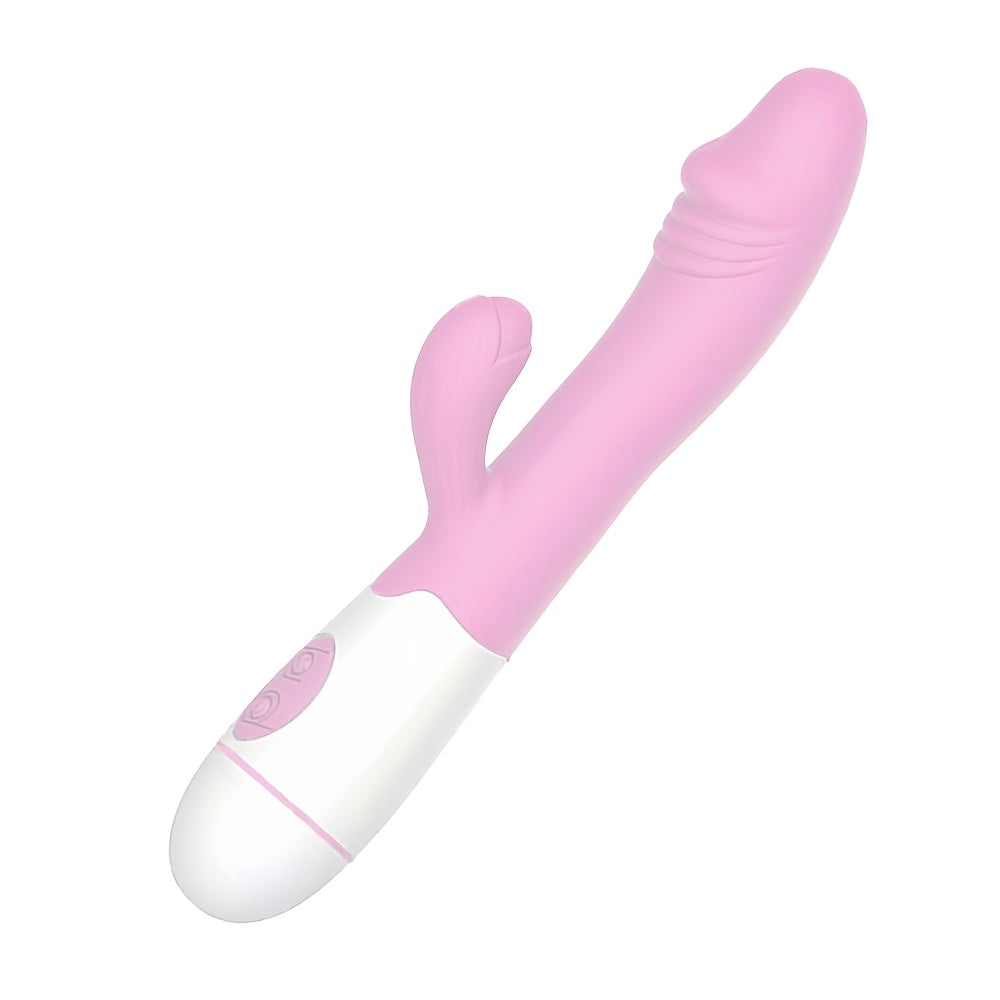 Female Silicone G-Spot Vibrator with 30 Modes for Beginners and Couples