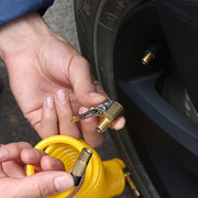 Inflador de aire universal de latón para automóviles con boquilla de llenado rápido