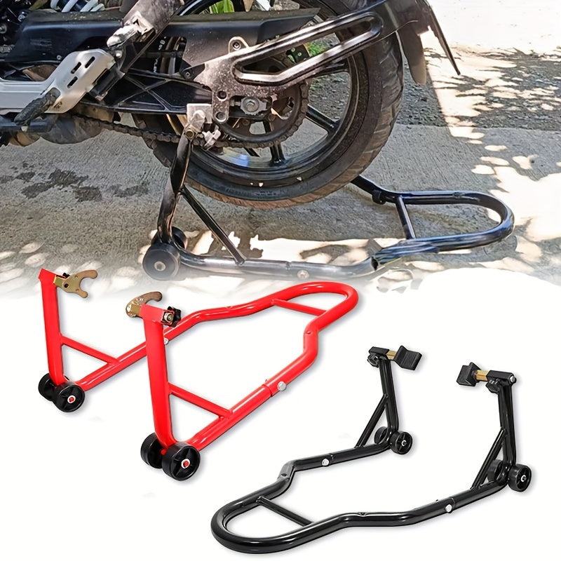 Universal Motorcycle Wheel Lift Stands Set for Sport Bikes and Paddock Stands
