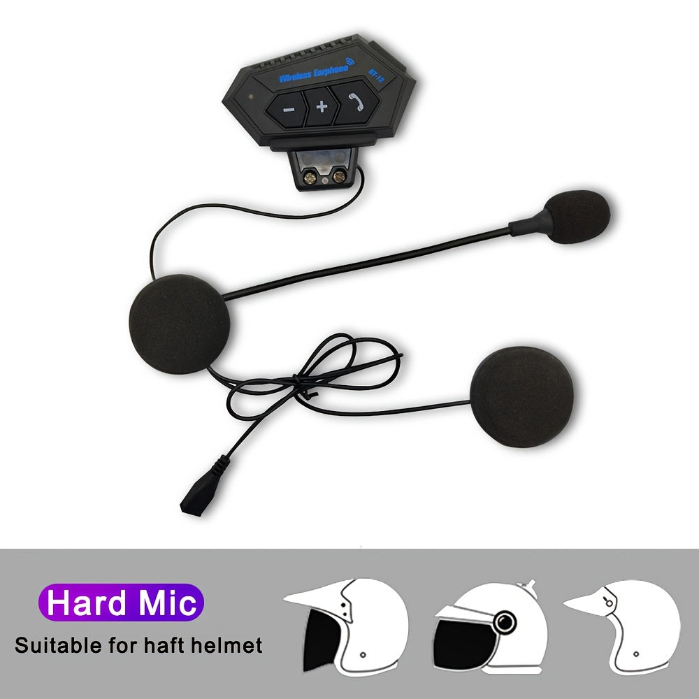 Motorcycle Helmet Headset Wireless BT Handsfree Stereo Music Speaker