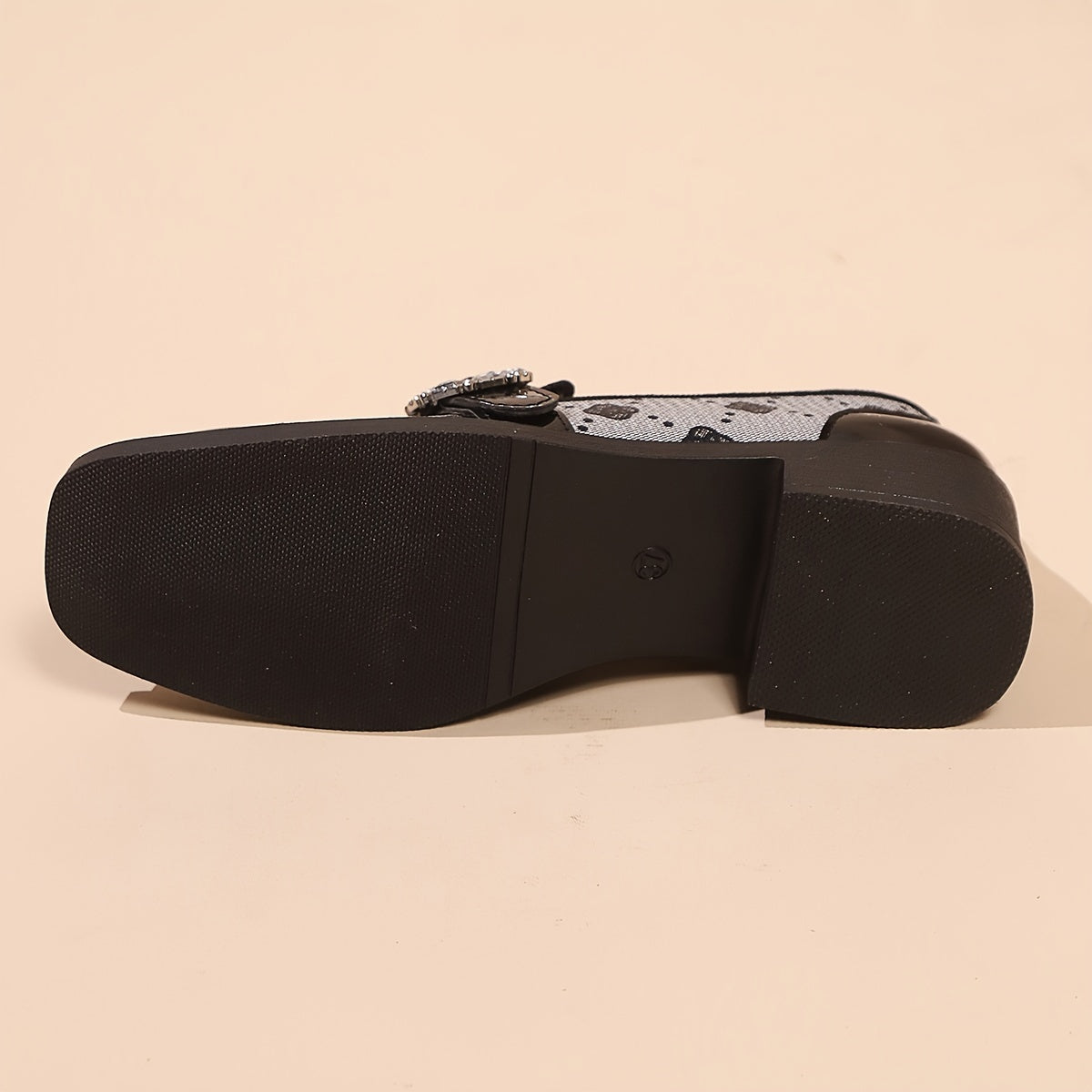 Women's Loafers Faux Leather Star Petal Print Rhinestone Slip-On Casual Shoes