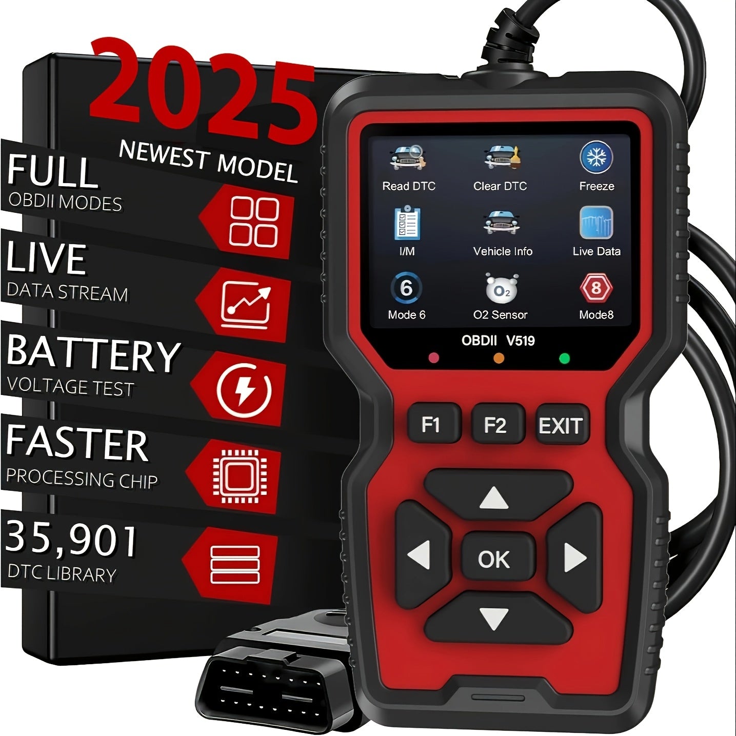 Professional OBD2 Scanner for Check Engine Light Live Data Diagnostic Tool