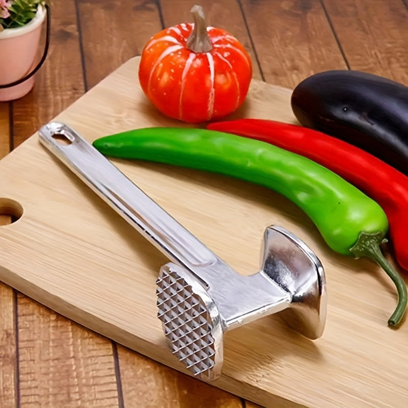 Aluminum Meat Tenderizer Hammer Dual-Sided Flat Pounding Kitchen Tool