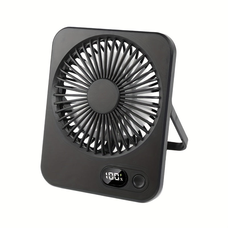 Portable USB Desktop Fan for Women Slim Rechargeable Personal Cooling Fan