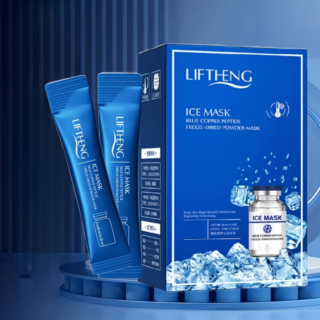 Blue Copper Peptide Face Mask Powder Gel for Night Moisturizing Hydrating Dry Skin