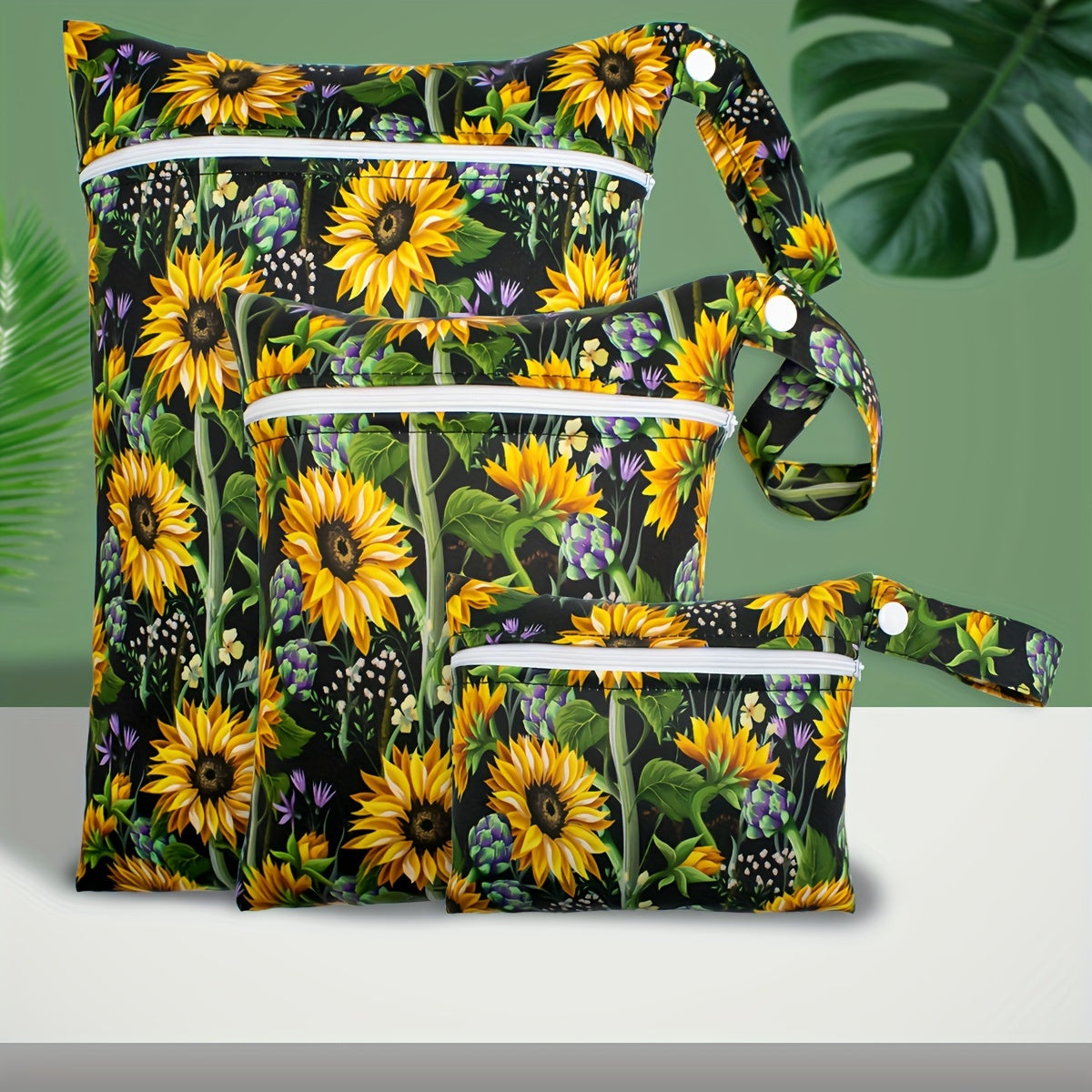 Водонепроницаемые мешки для подгузников и необходимых вещей, 3 штуки в упаковке. Многоразовый мешок для хранения с застежкой-молнией для путешествий и активного отдыха. Подходит для детей старше 6 лет, подростков и взрослых.