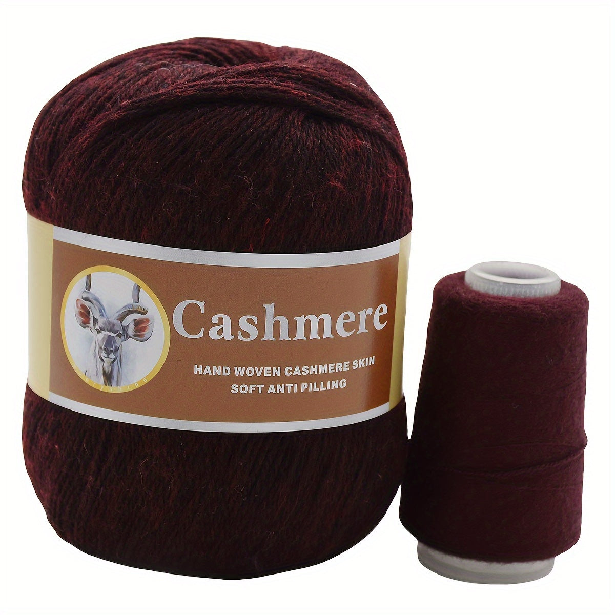 Hand-Woven Cashmere Blend Crochet Yarn 70 Cashmere 320m Assorted Colors