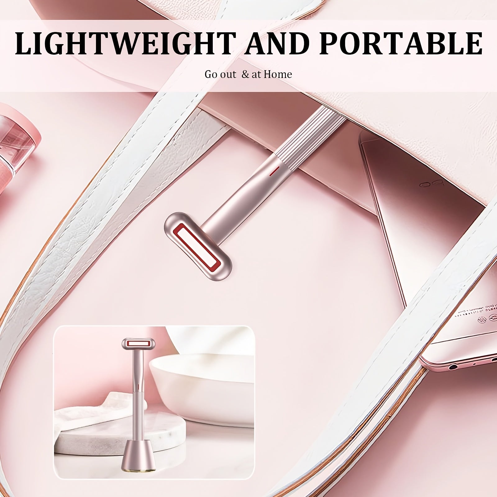 Facial Beauty Eye Device with Massager for Home Skincare Rechargeable Lithium Battery