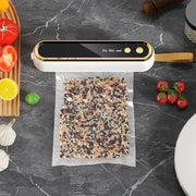 Sellador de alimentos automático multifuncional con sellado de bolsas de aperitivos para conservación a largo plazo, portátil, inalámbrico, compacto y fácil de usar