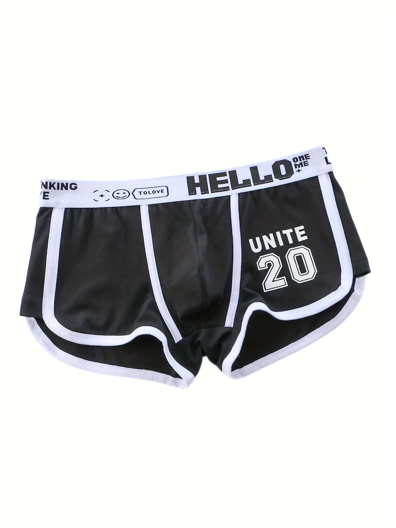 Men's Cotton Boxers Set 3 Pack Breathable Quick-Drying Solid Colors Green Gray Black