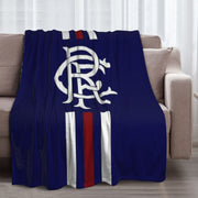 Football Club Printed Flannel Fleece Blanket for Bed or Sofa, Soft Plush Material