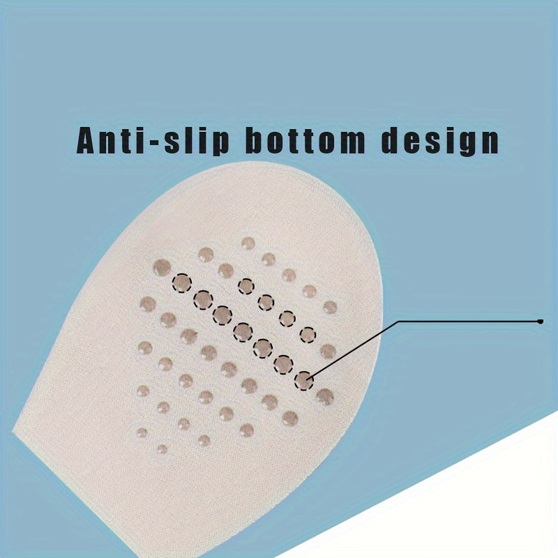 Unisex Thickened Half Size Forefoot Insoles, Round Toe Pad, Pain Relief