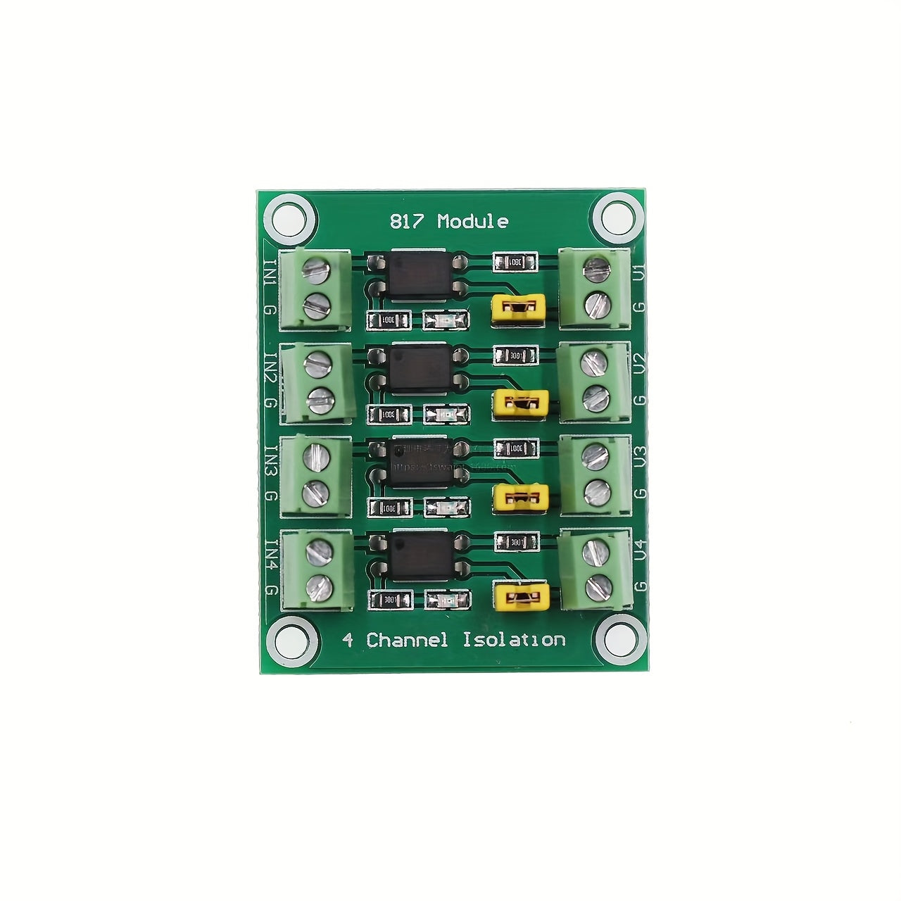 4-Way Optocoupler Voltage Isolation Board 3.6-24V High Power MOSFET Driver Pulse Signal Up to 4KHz