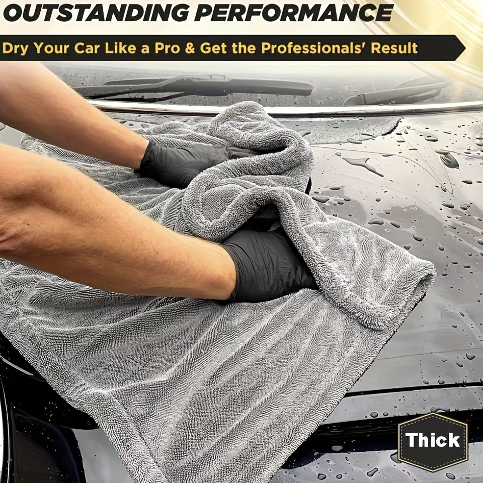 Microfiber Car Drying Towel Ultra Soft High Absorbency 1400 GSM Compact