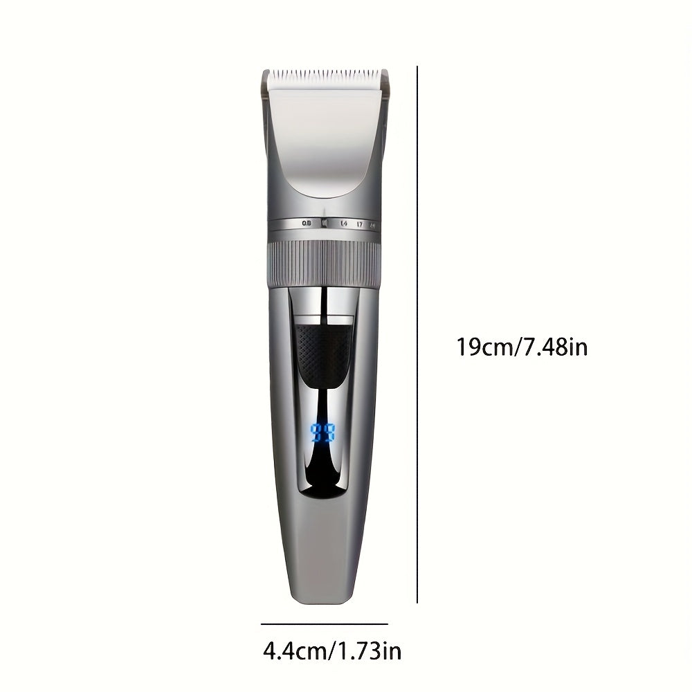 Professional Cordless Hair Clippers USB Rechargeable 1200mAh Lithium Battery
