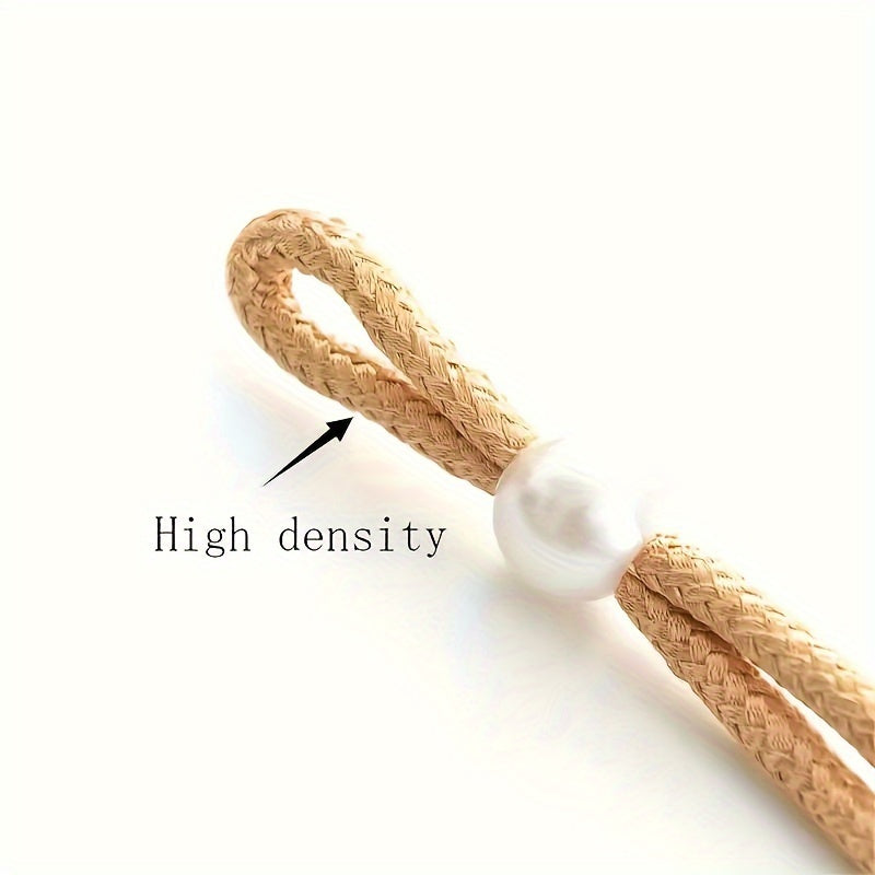 Decorative Curtain Binding Rope with Pearl Accents, 1 or 2 Pieces, Elegant Window Accessory