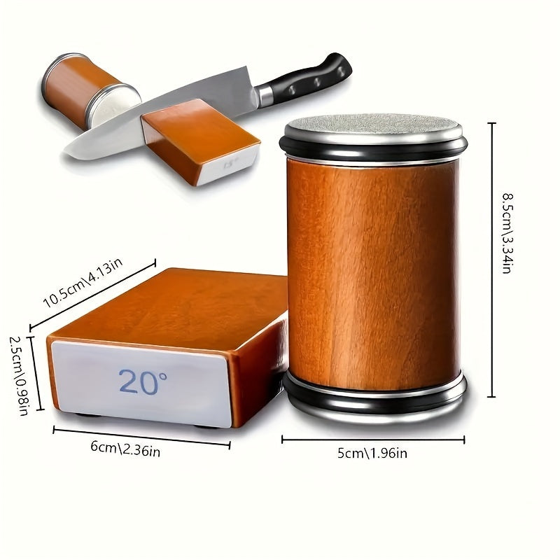 Многофункциональный набор ножей с точилкой под 20° и нескользящей основой