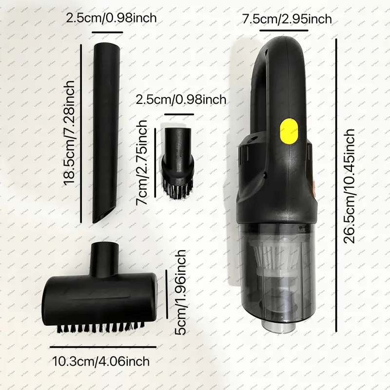 Rechargeable Wireless Handheld Vacuum Cleaner with High Suction Cyclonic Design Lightweight Portable for Home Car Pet Hair Dust