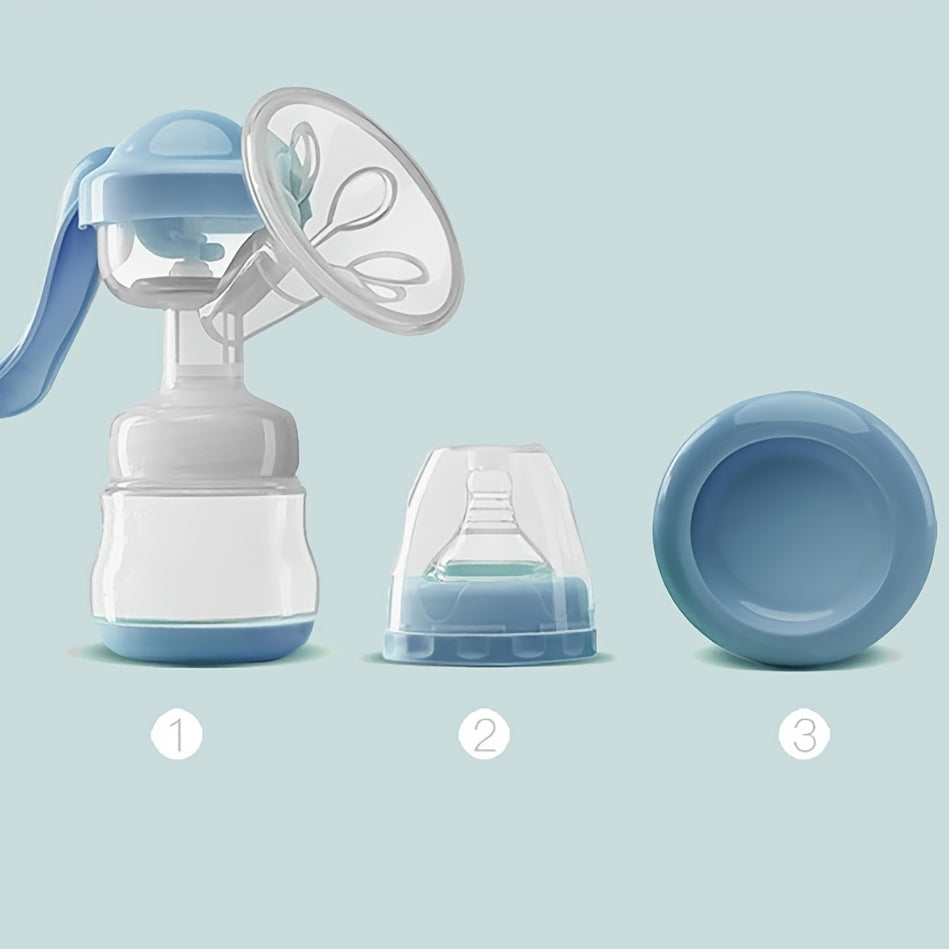 Silicone Manual Breast Pump for Breastfeeding Postpartum White