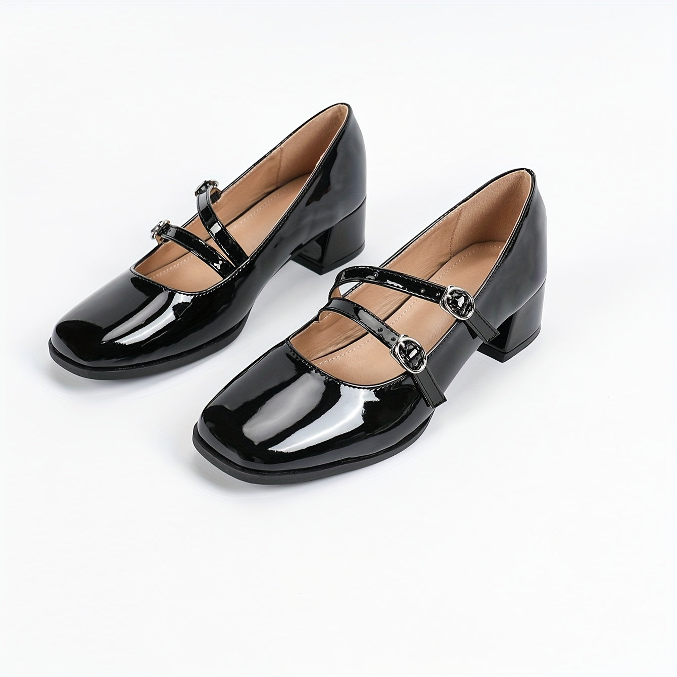 Women's Breathable Chunky Heel Shoes for Casual and Office Wear