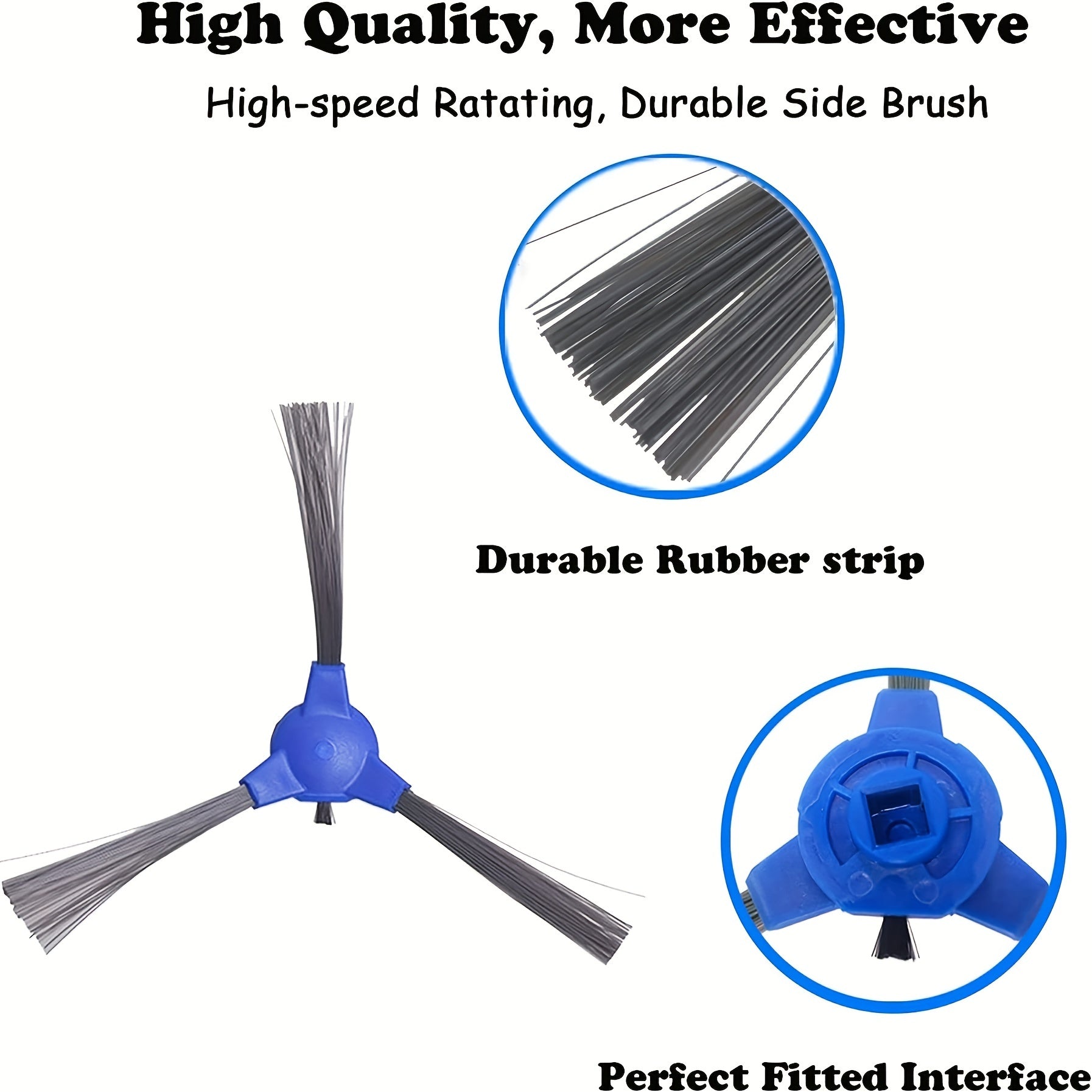 6pcs Replacement Side Brushes for RoboVac 11S 12 15C 30 30C 35C G10 G20 G30