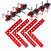 Juego de 4 abrazaderas de esquina de aleación de aluminio de 90 grados para carpintería