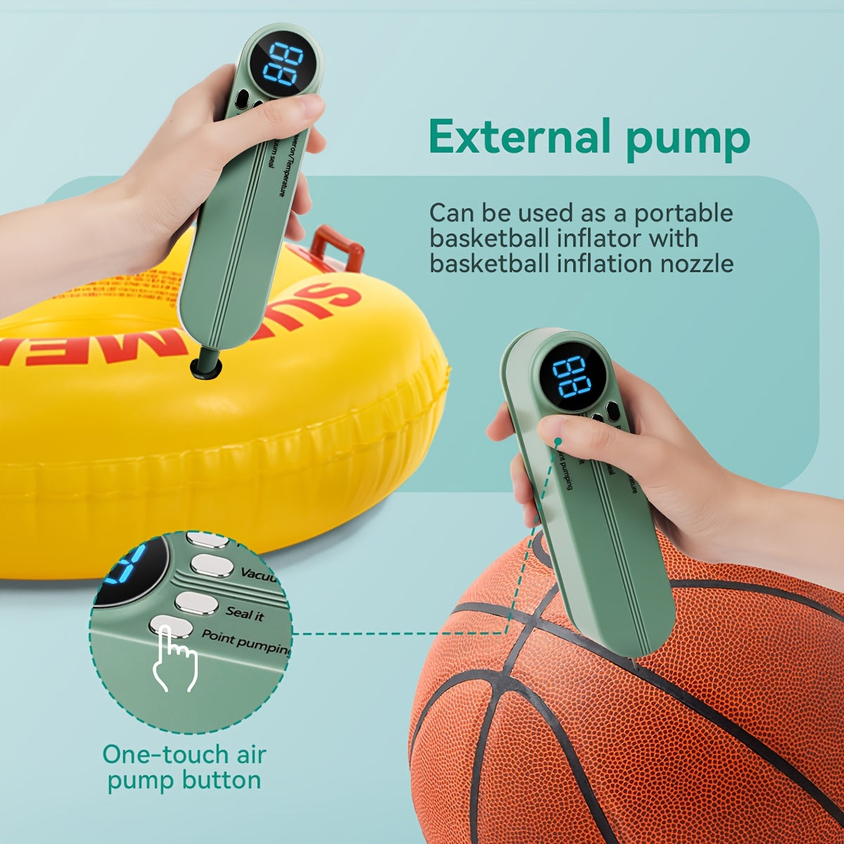 Portable food sealing machine 1200mAh automatic sealing system USB rechargeable for kitchen outdoor