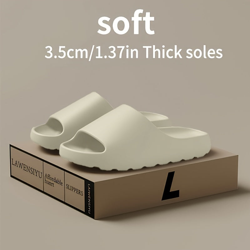 Uniseks EVA tormozsiz shimgichlar minimalistik chiziqli qulay slip-on poyabzal