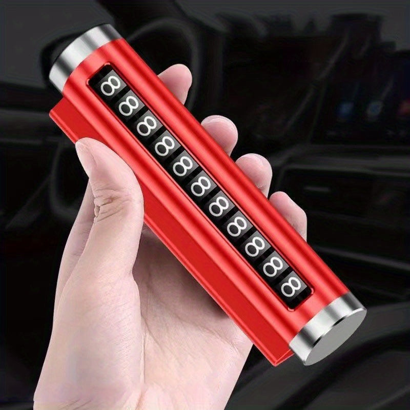 Vaqtinchalik to'xtash uchun telefon raqami plakati, transport vositasi aksessuari, yuqori haroratga chidamli